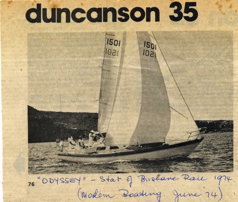 Odyssey - Start of the Sydney to Brisbane Yacht Race 1974