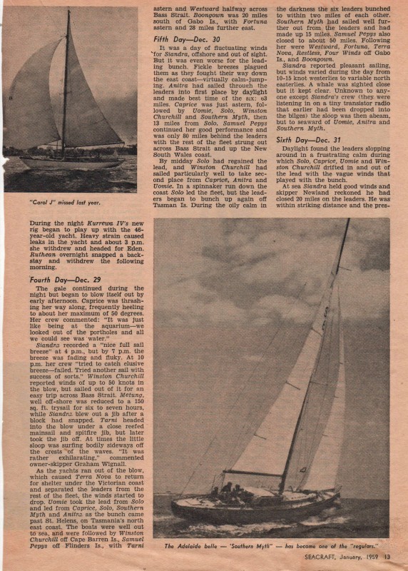 Seacraft Article on the 1958 Hobart Page 5