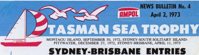 Sydney to Brisbane Tasman Sea 1973