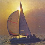 Seaflyer sails peacefully home after winning race four,a short, light-wind affair