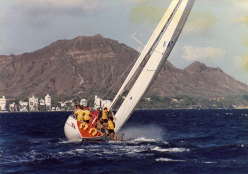 Jim Hardy Nyamba off Diamond Head, Honolulu, Clipper Cup 1978