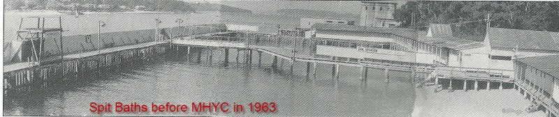The Spit Baths before their purchase by MHYC in 1963.