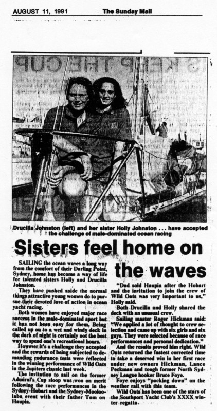 Sisters feel home on the Waves Wild Oats