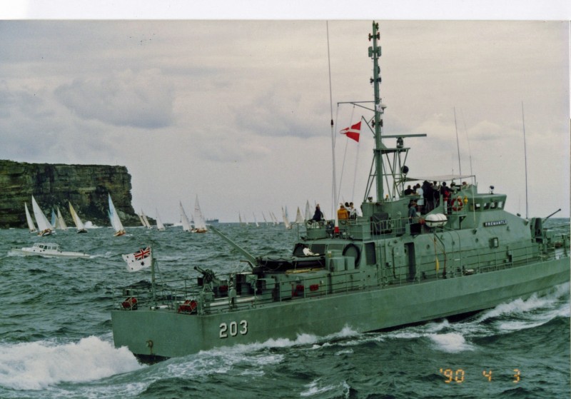 Sydney to Mooloolaba 1990 Navy Start Boat