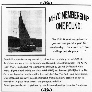 MHYC Membership One Pound