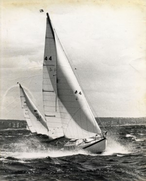 Barima II 44 (Ron Derrin) and Aphrodite MH103 (John Walker) off Manly 1973
