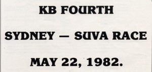 Sydney to Suva Yacht Race 1982