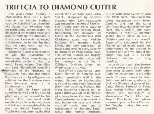 Trifecta to Diamond Cutter