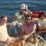 CYCA Winter Races 1975 - John Gleeson, Fran Marriot, Ron Derrin, Norma Gleeson