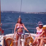 Fran Steering Ragamuffin before Hobart 1976