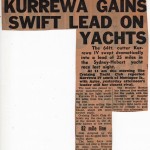 Kurrewa Gains Swift Lead on Yacht Hobart 1960