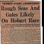 Worst Ever Conditions 1961 Hobart