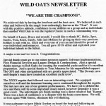 Wild Oats Newsletter