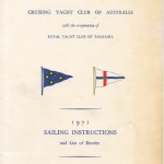 Sailing Instructions for the Sydney to Hobart 1971