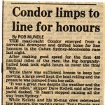 Condor Limps to line honours - paper unknown